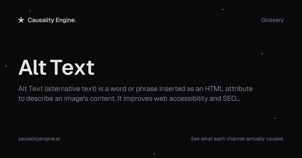 Alt Text: Definition, Examples & Best Practices | Causality Engine