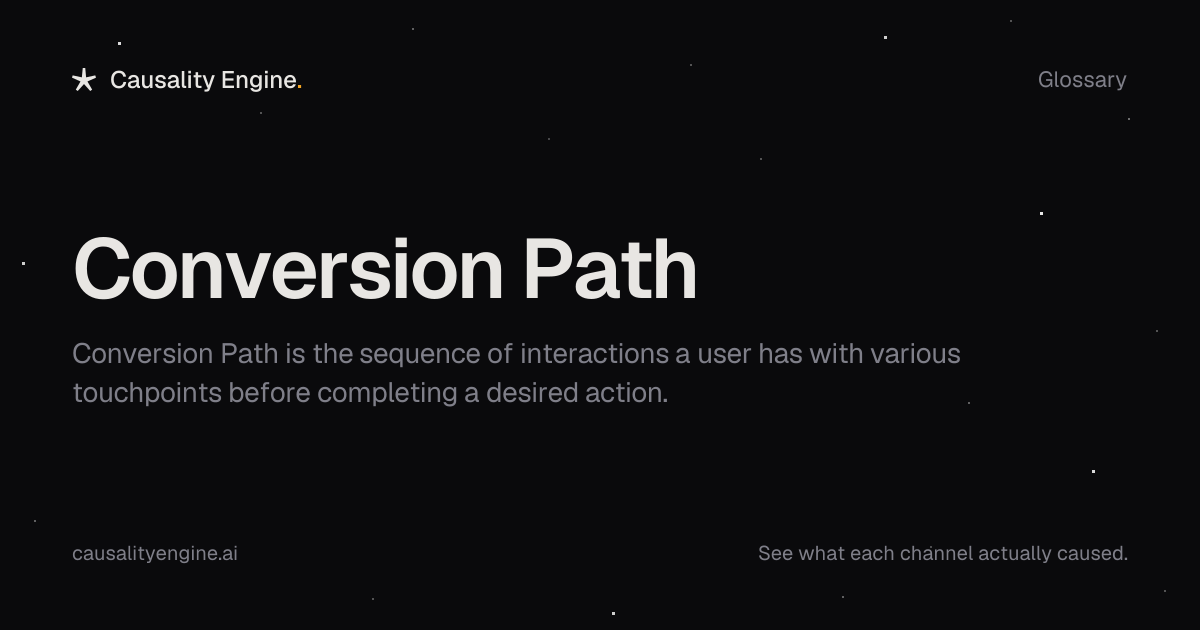 Conversion Path: What It Is & What It Hides About Your ROAS | Causality ...