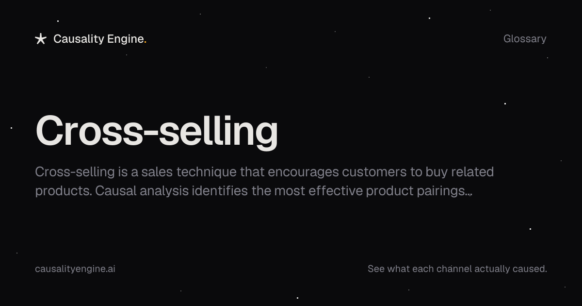 Cross-selling: Definition, Examples & Best Practices | Causality Engine