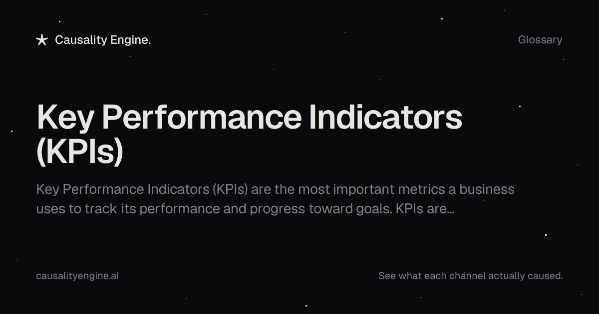 Key Performance Indicators (KPIs): Definition & Guide | Causality Engine