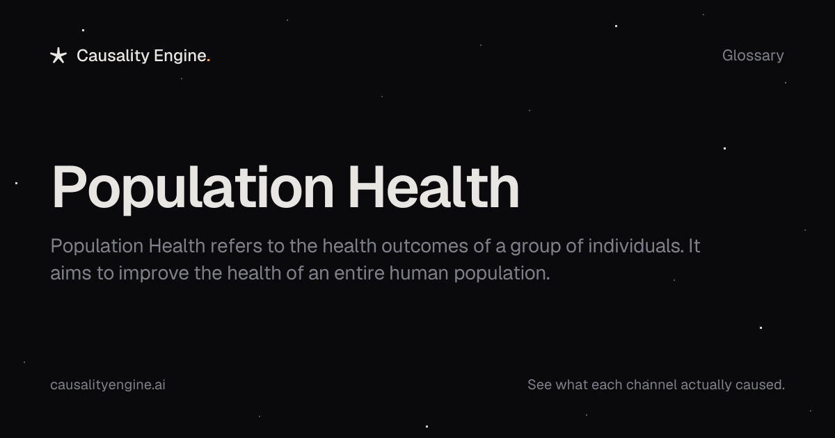 Population Health: Definition, Examples & Best Practices | Causality Engine