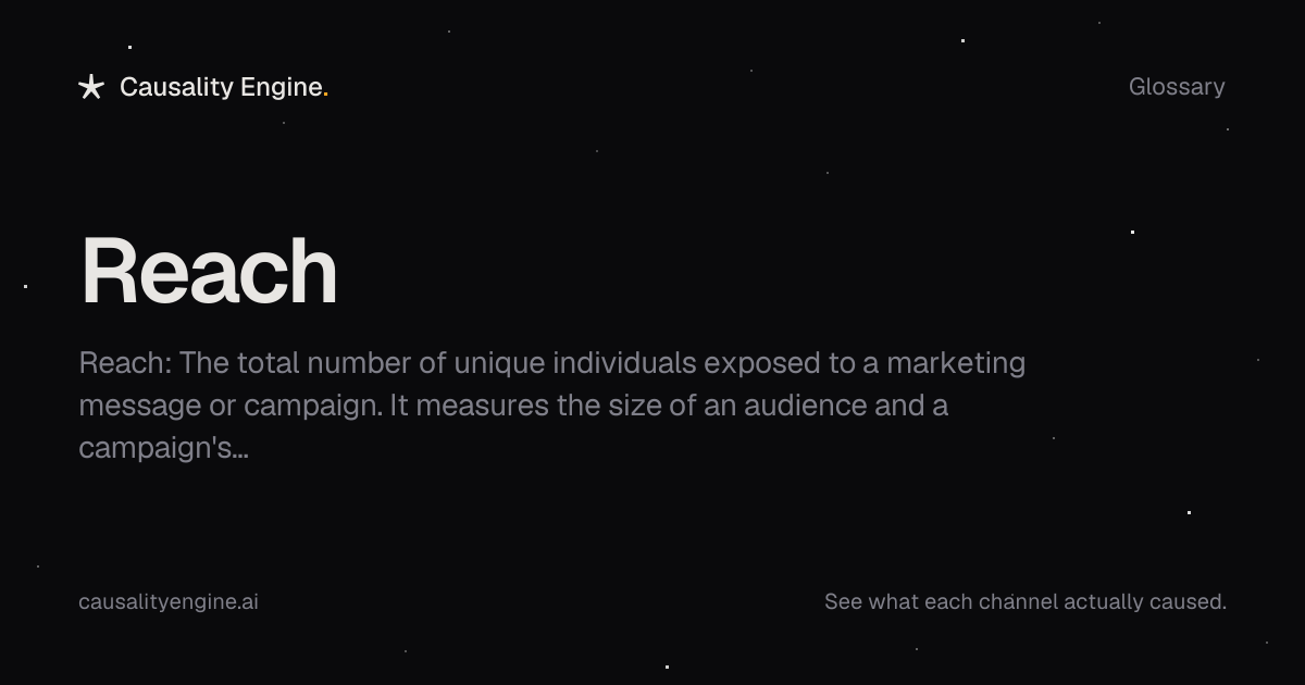 Reach: Definition, Examples & Best Practices | Causality Engine