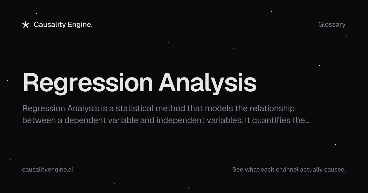 Regression Analysis: What It Is & What It Hides About Your ROAS ...