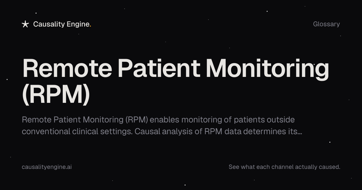 Remote Patient Monitoring (RPM): Definition & Guide | Causality Engine