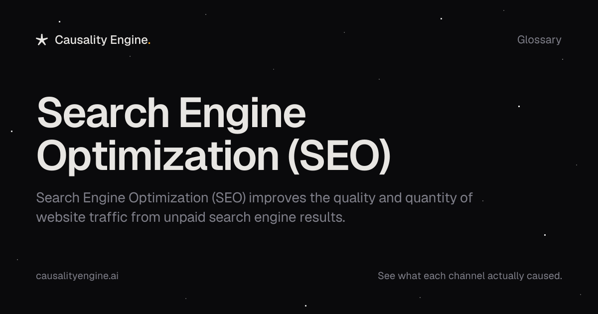 Search Engine Optimization (SEO): Definition & Guide | Causality Engine