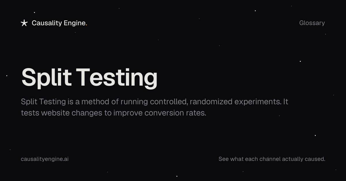 Split Testing: Definition, Examples & Best Practices | Causality Engine