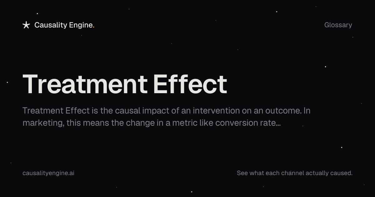 Treatment Effect: Definition, Examples & Best Practices | Causality Engine