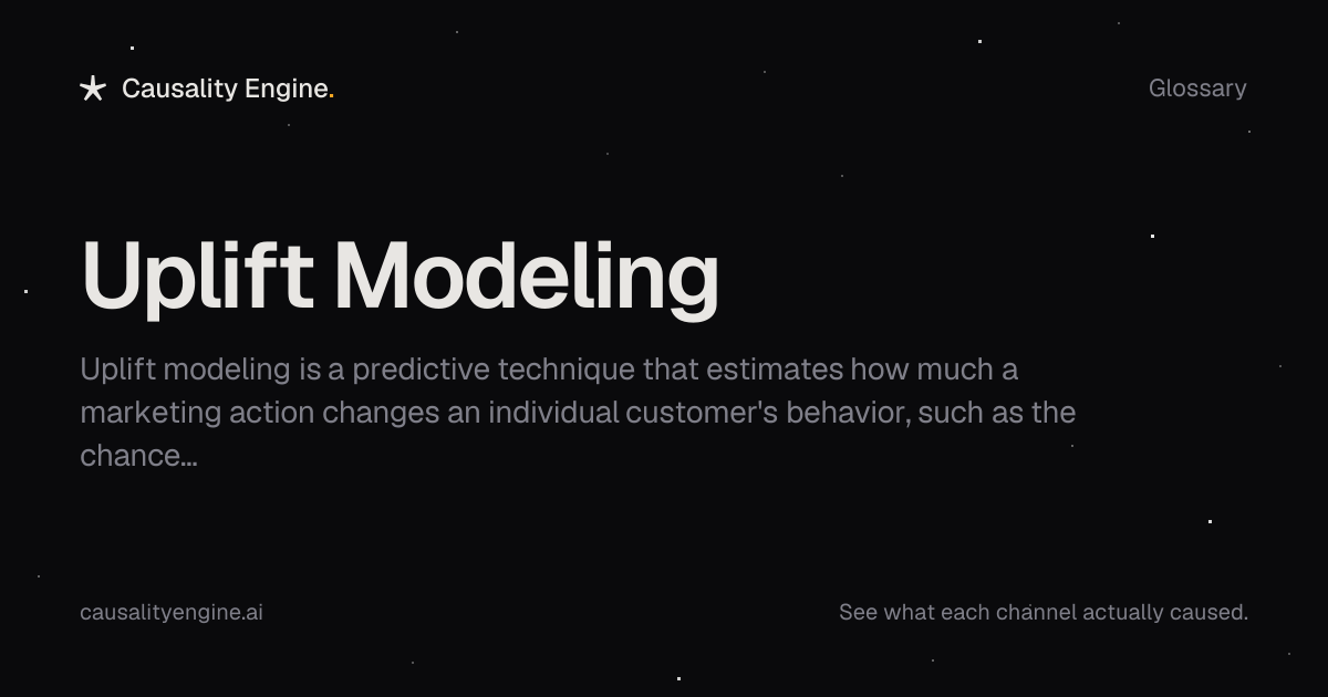 Uplift Modeling: Definition, Examples & Best Practices | Causality Engine