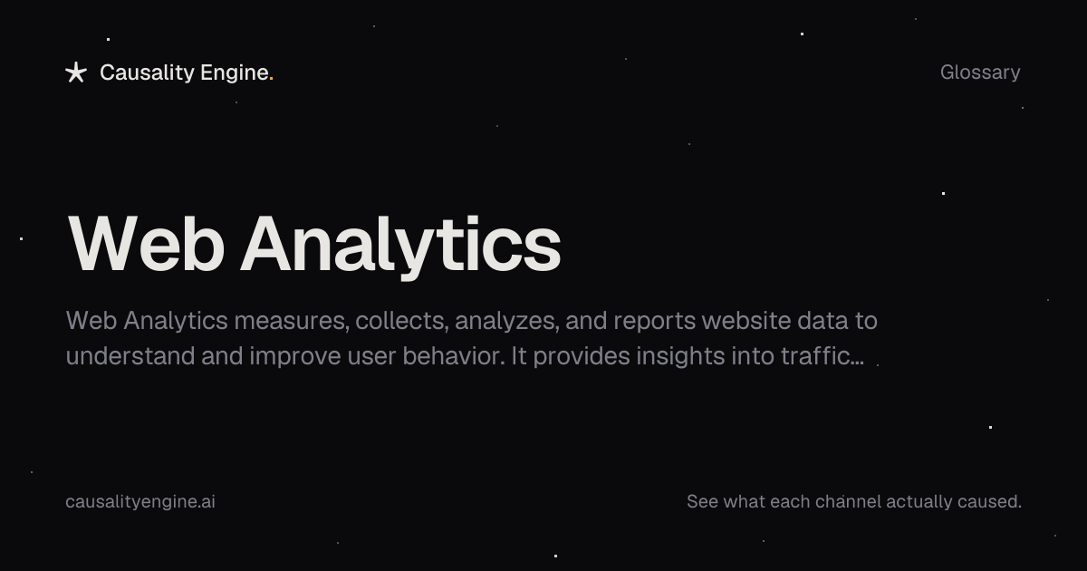 Web Analytics: Definition, Examples & Best Practices | Causality Engine
