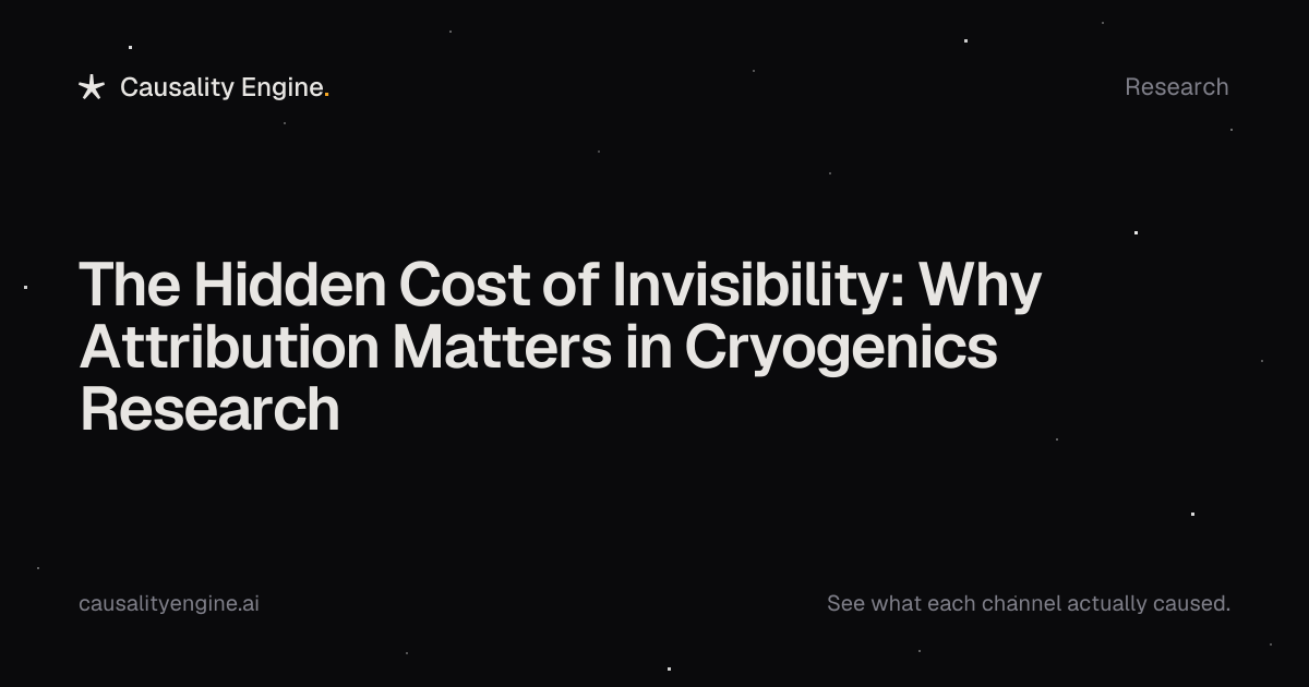 The Hidden Cost of Invisibility: Why Attribution Matters.... Causality ...